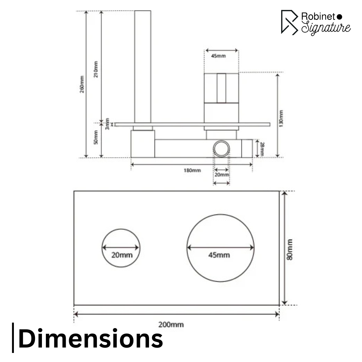 Robinet mitigeur mural salle de bain encastrable - Doré - Laiton