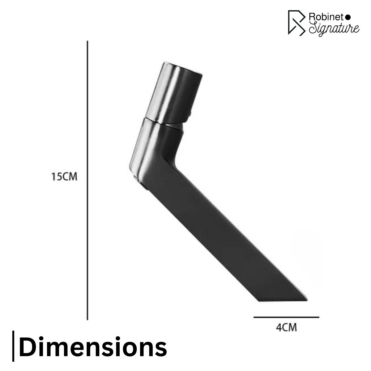 Robinet mitigeur lavabo salle de bain poignée ronde - Argenté - Laiton