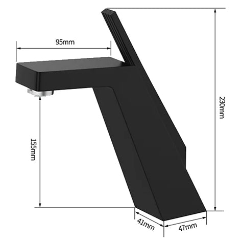 Robinet mitigeur salle de bain lavabo design contemporain - Blanc