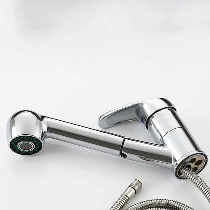 Robinet mitigeur cuisine évier flexible multijet - Argenté - Laiton