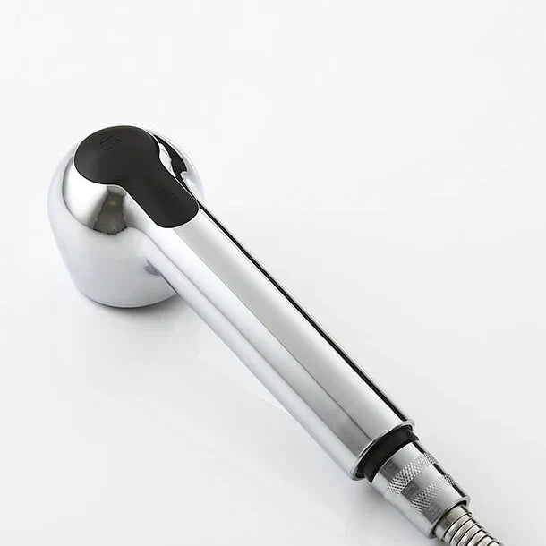 Robinet mitigeur cuisine évier flexible multijet - Argenté - Laiton