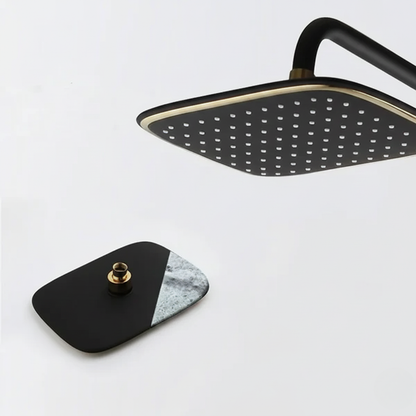 Robinet mitigeur salle de bain baignoire douche - Noir Doré