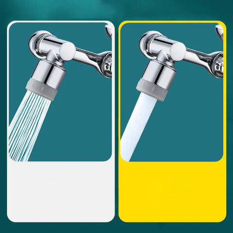 Rallonge de robinet pivotant - argenté - Acier inoxydable