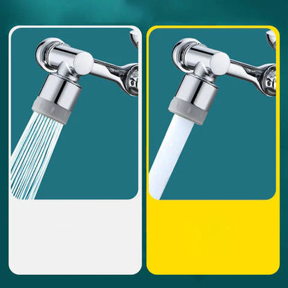 Rallonge de robinet pivotant - argenté - Acier inoxydable