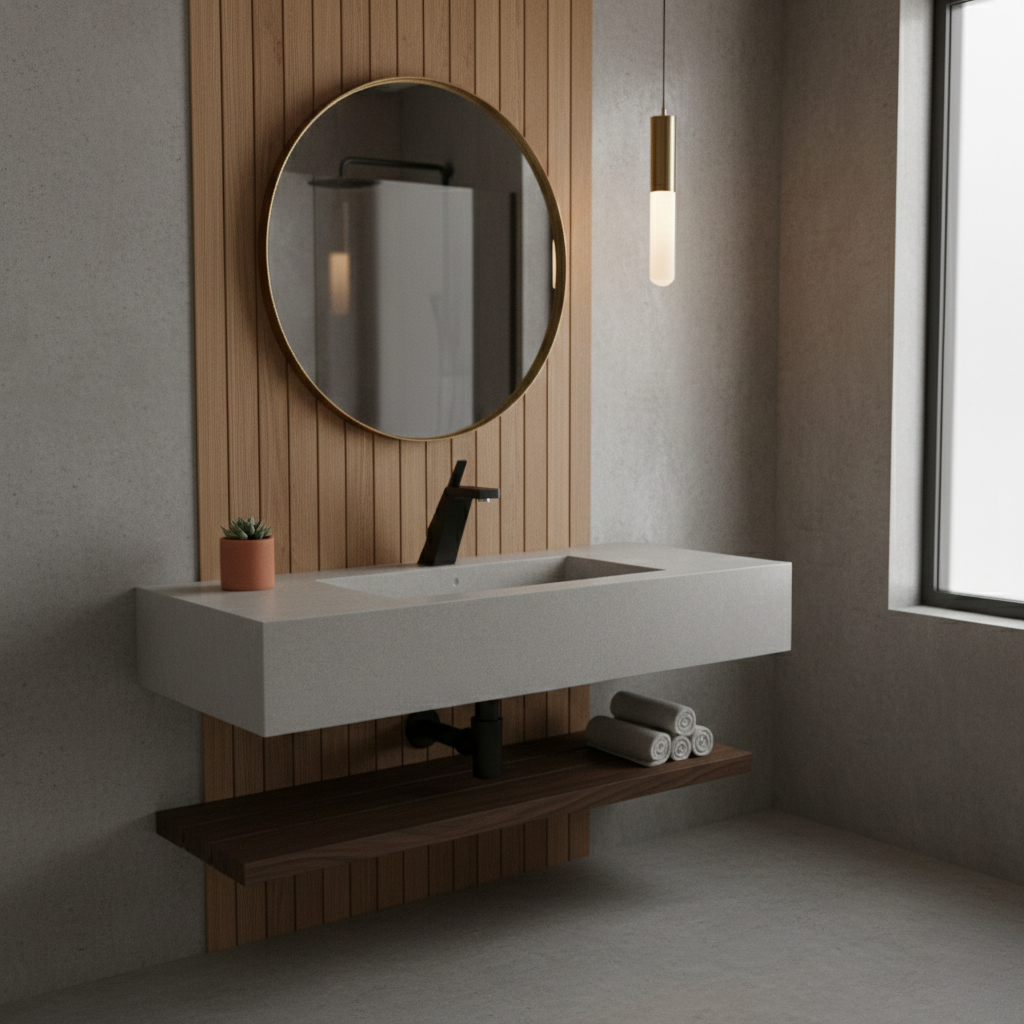 Robinet mitigeur salle de bain lavabo design contemporain - Noir