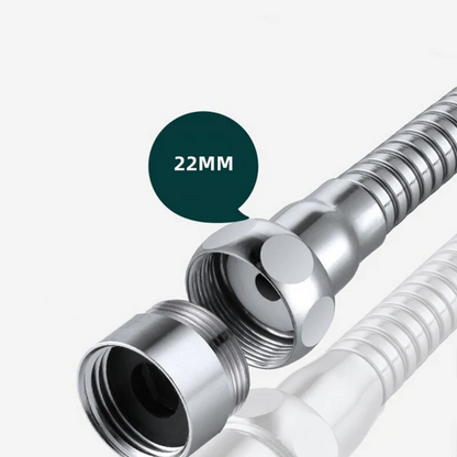 Rallonge de robinet rotatif flexible aérateur d'eau - Argenté