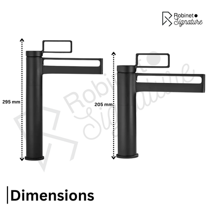 Robinet mitigeur salle de bain lavabo géométrique - Doré - Laiton