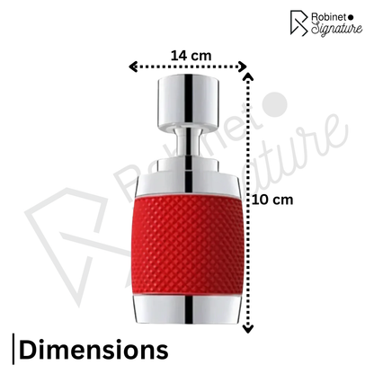 Tête de robinet mousseur filtre eau robinet - Rouge - Laiton