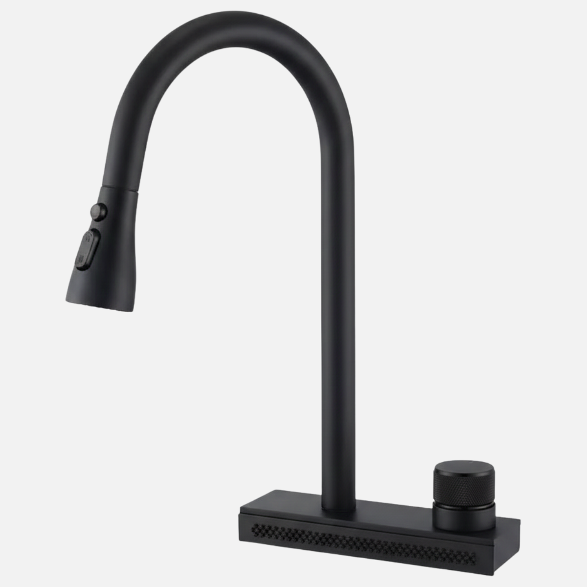Robinet mitigeur évier cuisine cascade douchette multijet - Noir