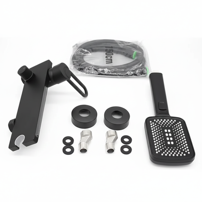 Robinet mitigeur baignoire salle de bain cascade douchette - Doré - Laiton