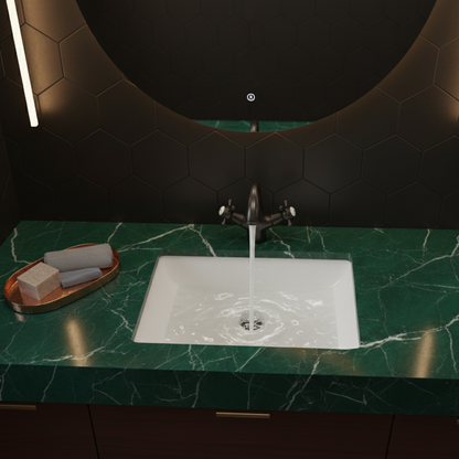 Robinet mitigeur lavabo salle de bain rétro double poignées - Noir - Laiton