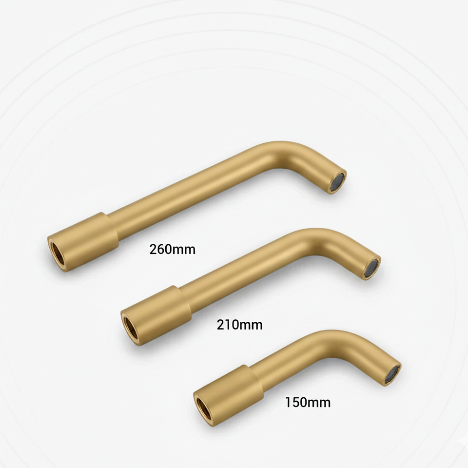 Robinet mitigeur salle de bain lavabo encastrable - Doré - Laiton