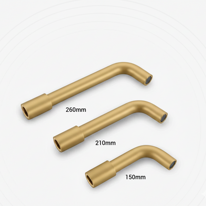 Robinet mitigeur salle de bain lavabo encastrable - Doré - Laiton
