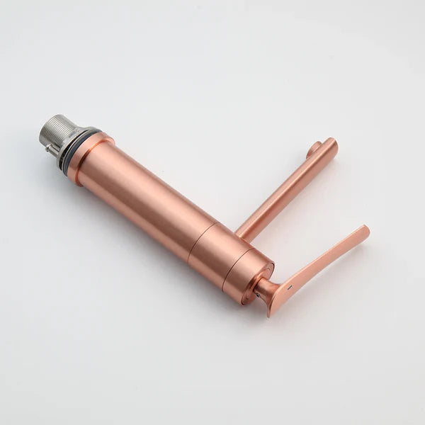 Robinet mitigeur moderne salle de bain lavabo - Doré rose - Laiton