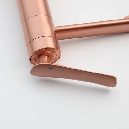 Robinet mitigeur moderne salle de bain lavabo - Doré rose - Laiton