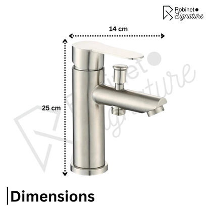 Mitigeur Robinet baignoire monotrou acier brossé