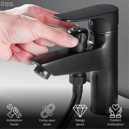Mitigeur Robinet baignoire monotrou noir