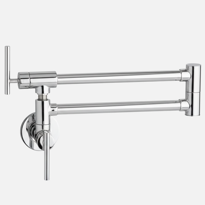 Robinet mitigeur de cuisine rabattable - Argenté - Laiton