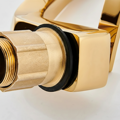 Robinet mitigeur design incurvé cascade - Doré - Laiton