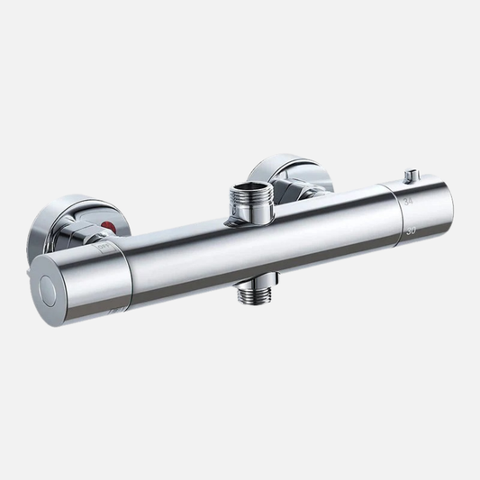 Mitigeur Robinet thermostatique douche chromé 2 sorties EVO