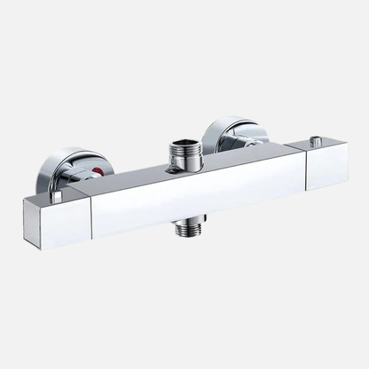 Mitigeur Robinet thermostatique douche chromé 2 sorties EVO carré