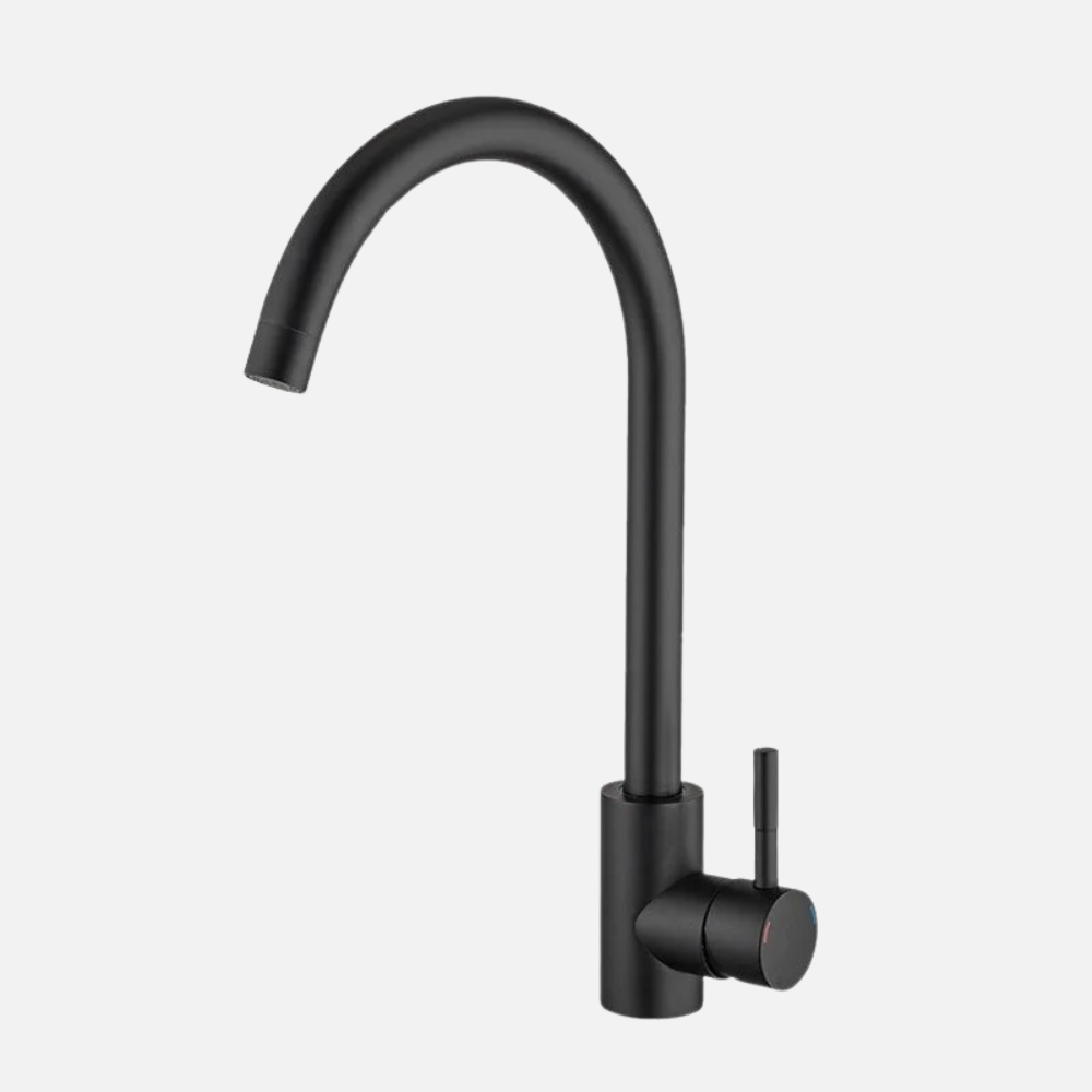 Mitigeur Robinet vasque haut noir mat CYGNE