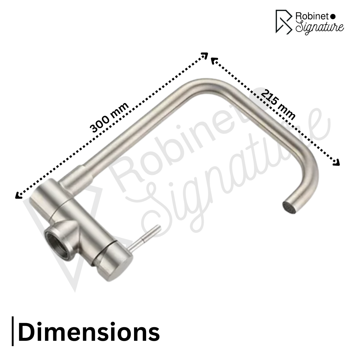 Robinet mitigeur évier cuisine pivotant pliable - Argenté