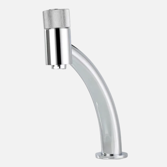 Robinet mitigeur salle de bain lavabo minimaliste - Argenté - Laiton