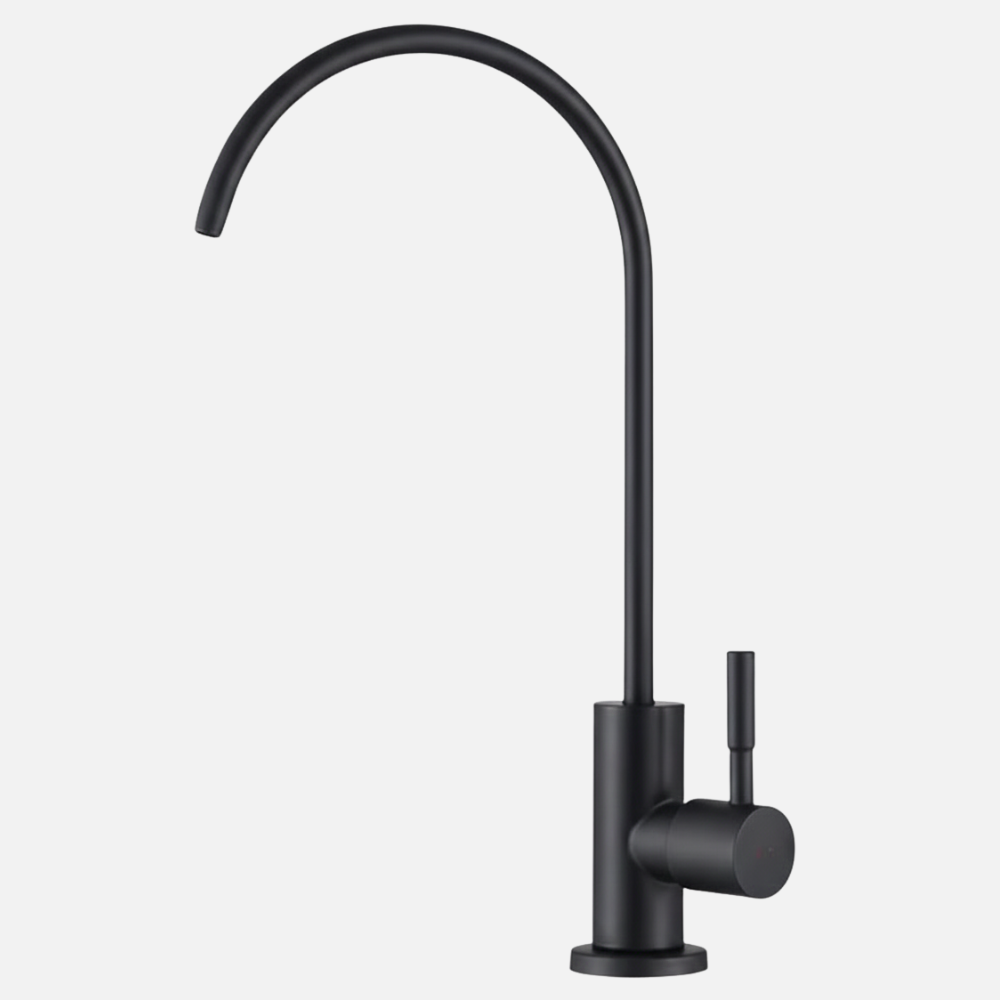 Robinet mitigeur évier cuisine fin - Noir