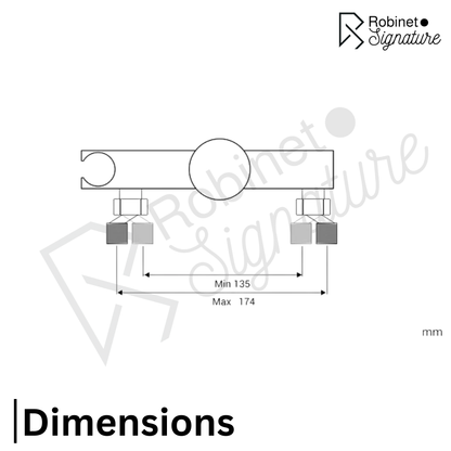 Robinet mitigeur évier de cuisine rétractable mural avec douchette - Noir - Laiton
