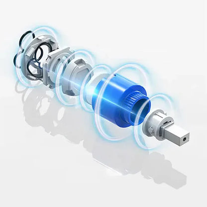 Robinet affichage température douchette salle de bain lavabo - Blanc - Laiton