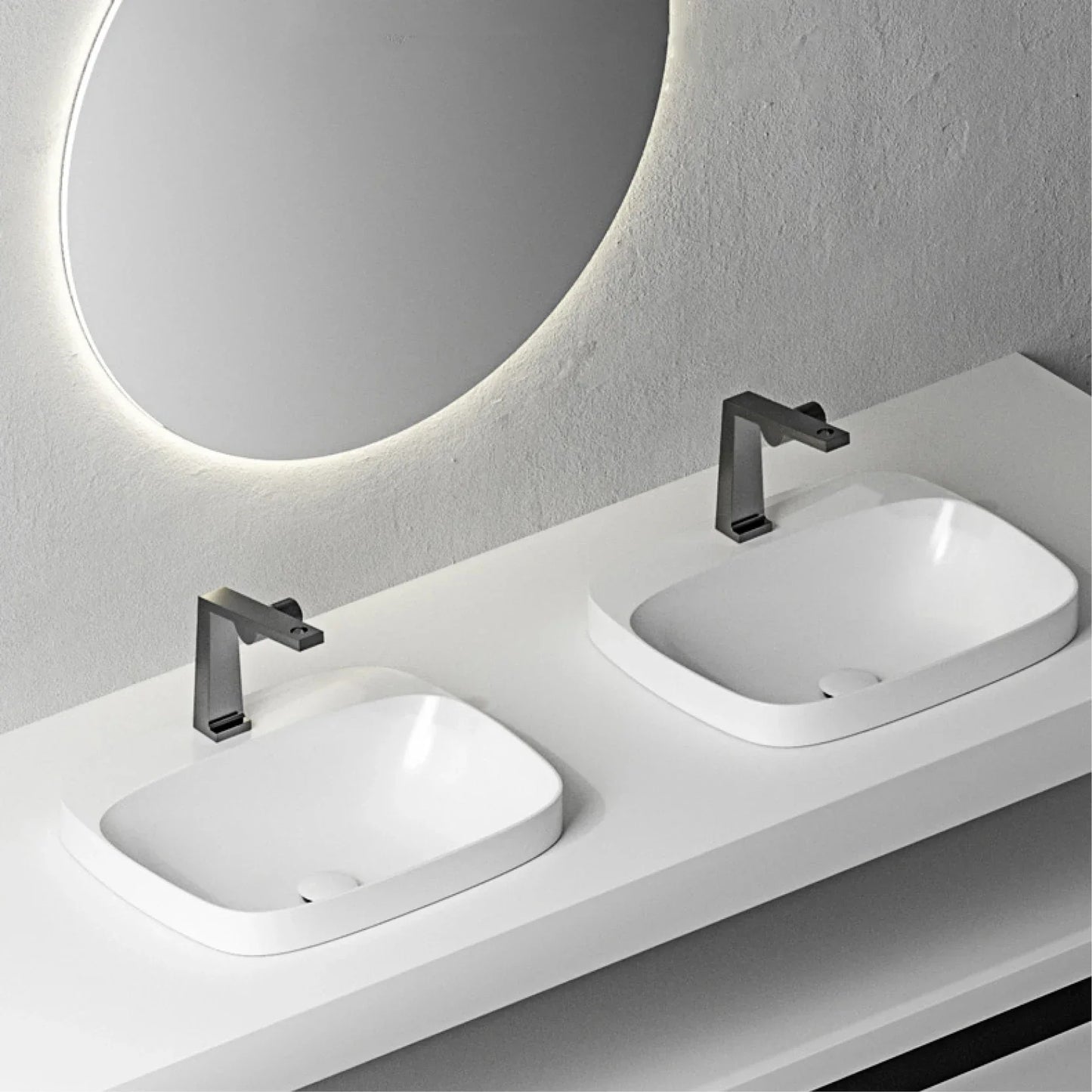 Robinet mitigeur salle de bain lavabo design contemporain - Doré - Laiton