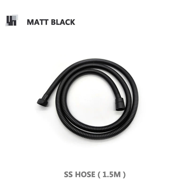 Robinet mitigeur douche salle de bain douchette rond - Noir - Laiton