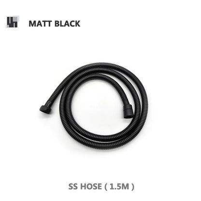 Robinet mitigeur douche salle de bain douchette rond - Noir - Laiton