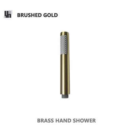 Robinet mitigeur douche salle de bain douchette rond - Noir - Laiton