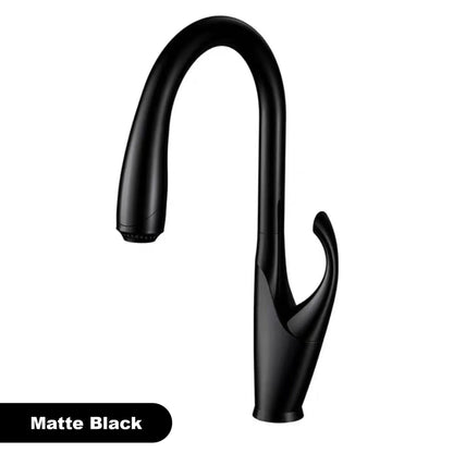 Robinet mitigeur évier cuisine tactile automatique design flexible douchette - Argenté - Laiton