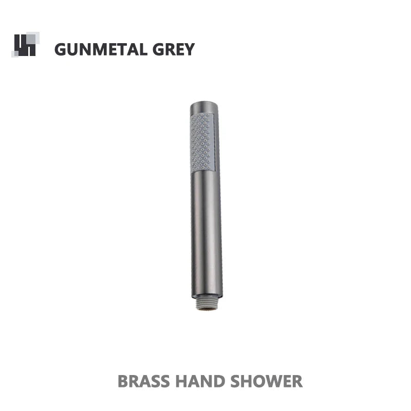 Robinet mitigeur douche salle de bain douchette rond - Noir - Laiton