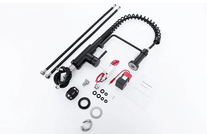 Robinet mitigeur évier cuisine design tactile pivotant - Argenté