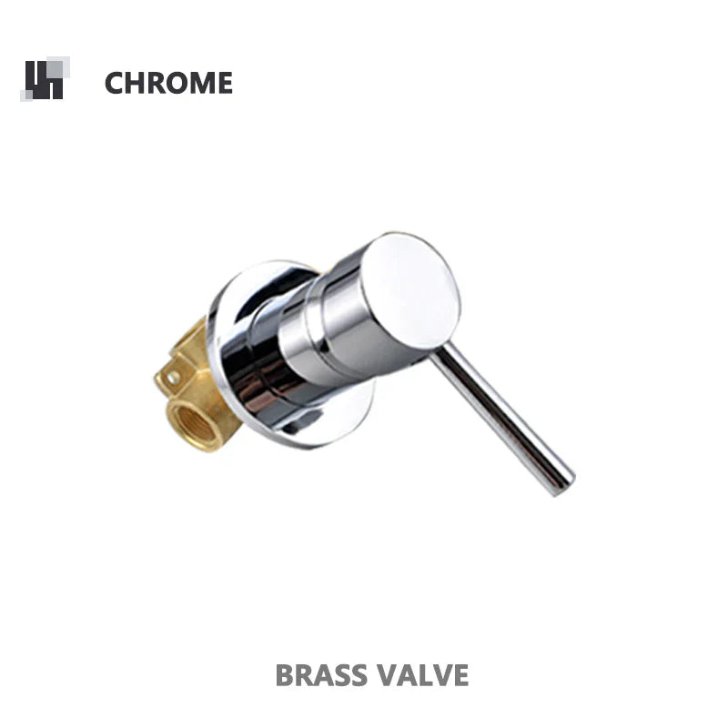 Robinet mitigeur douche salle de bain douchette rond - Noir - Laiton