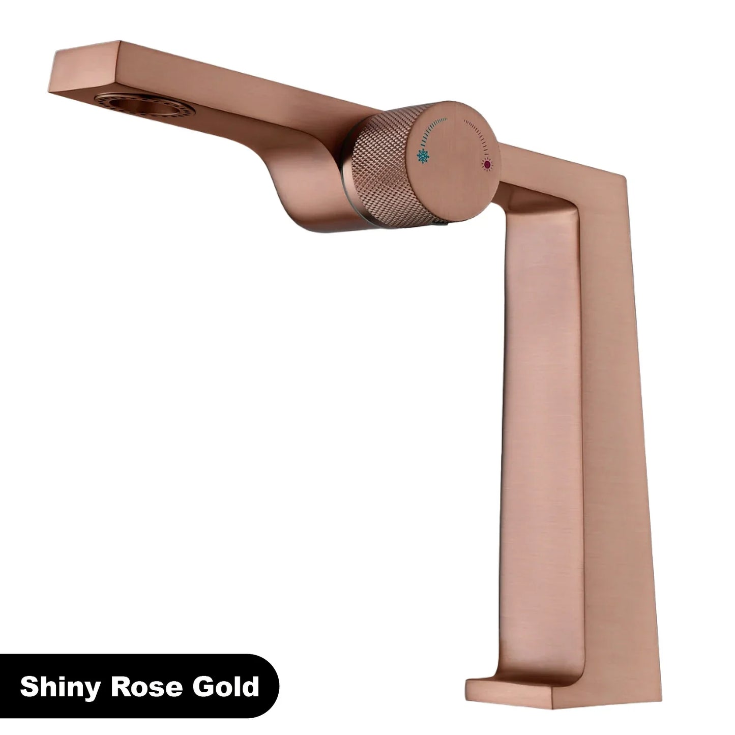 Robinet mitigeur salle de bain lavabo design contemporain - Doré - Laiton