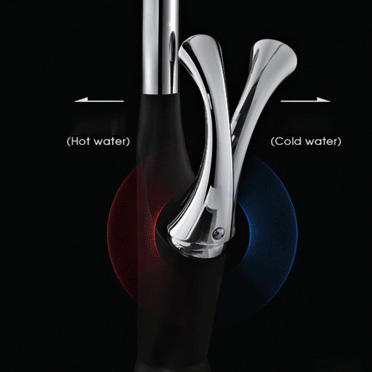 Robinet mitigeur évier cuisine tactile automatique design flexible douchette - Argenté - Laiton