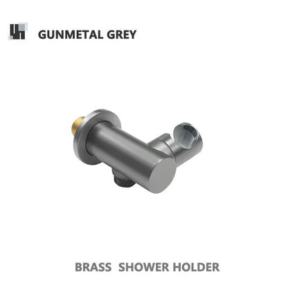 Robinet mitigeur douche salle de bain douchette rond - Noir - Laiton