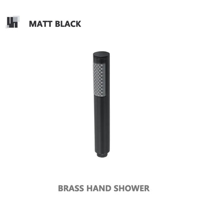 Robinet mitigeur douche salle de bain douchette rond - Noir - Laiton