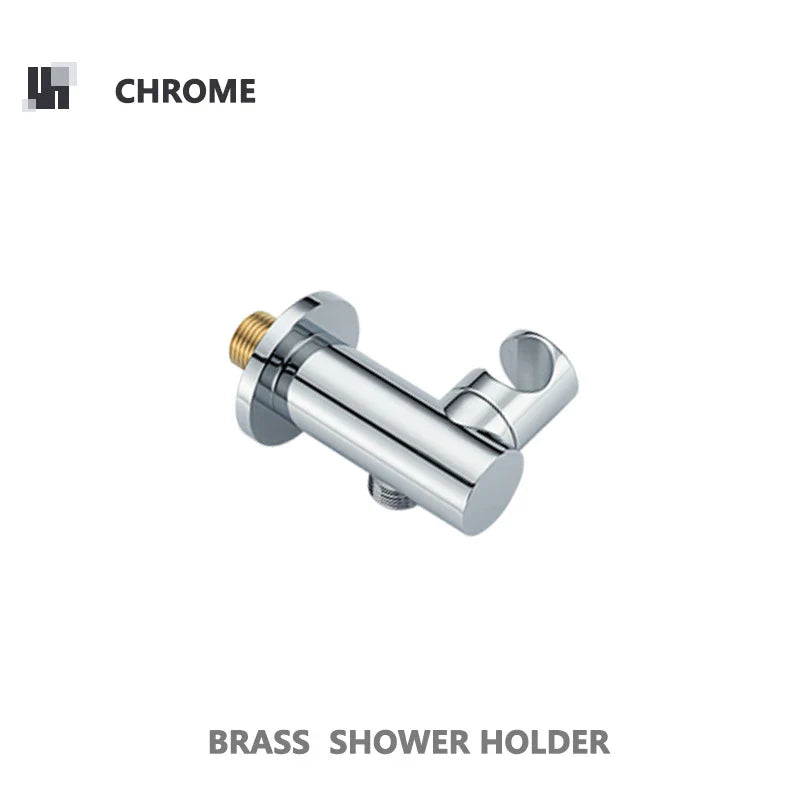 Robinet mitigeur douche salle de bain douchette rond - Noir - Laiton