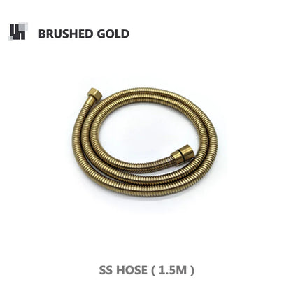 Robinet mitigeur douche salle de bain douchette rond - Noir - Laiton