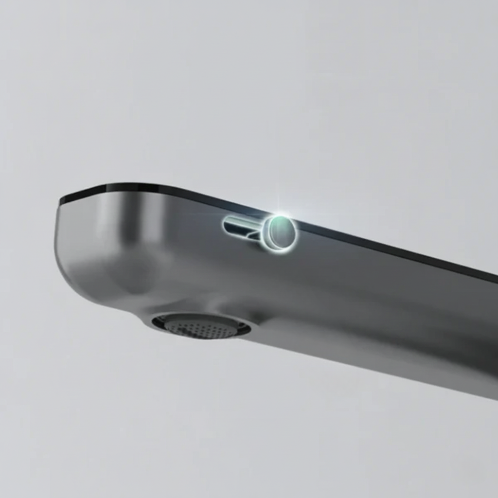 Robinet mitigeur salle de bain lavabo fontaine température numérique - Argenté