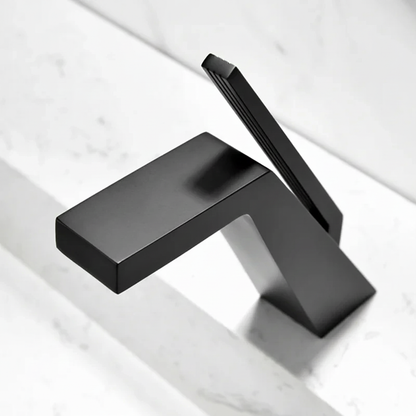 Robinet mitigeur salle de bain lavabo design contemporain - Noir