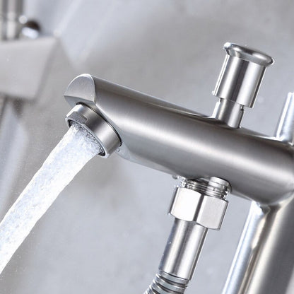 Mitigeur Robinet baignoire monotrou acier brossé DELI