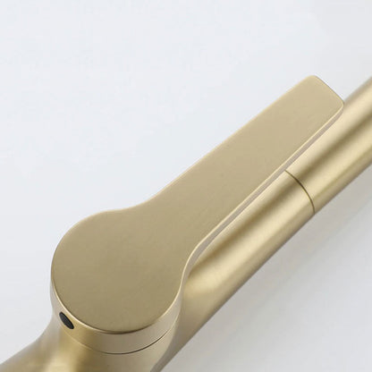 Mitigeur Robinet cuisine avec douchette extractible col de cygne LUXE doré