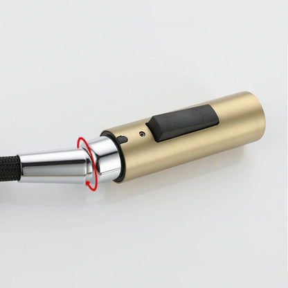 Mitigeur Robinet cuisine avec douchette extractible col de cygne LUXE doré